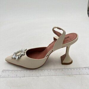 Women's Slingback Pointed Toe High Heels, Slip On Heeled Sandals Dress Shoes